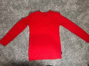 Lee Boys Red Long Sleeve Crew Neck T-Shirt Size S (8)